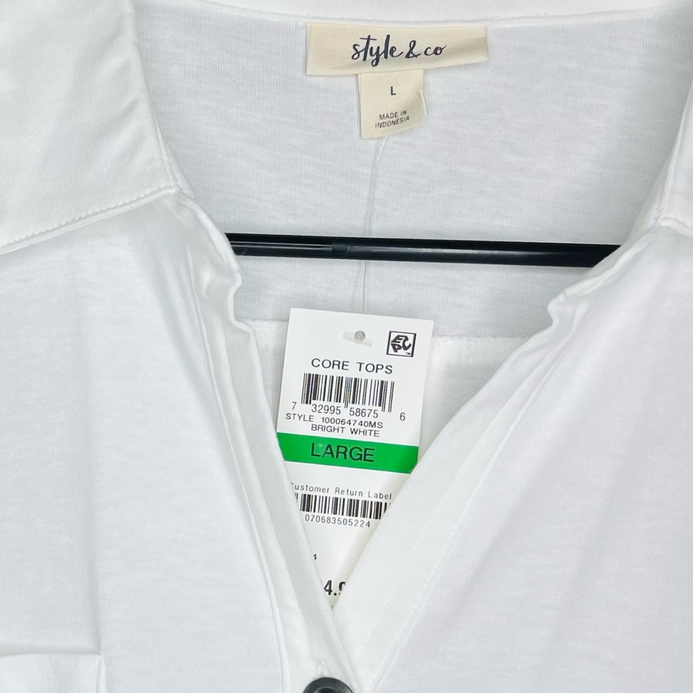 Style & co white button down - Picture 4 of 4